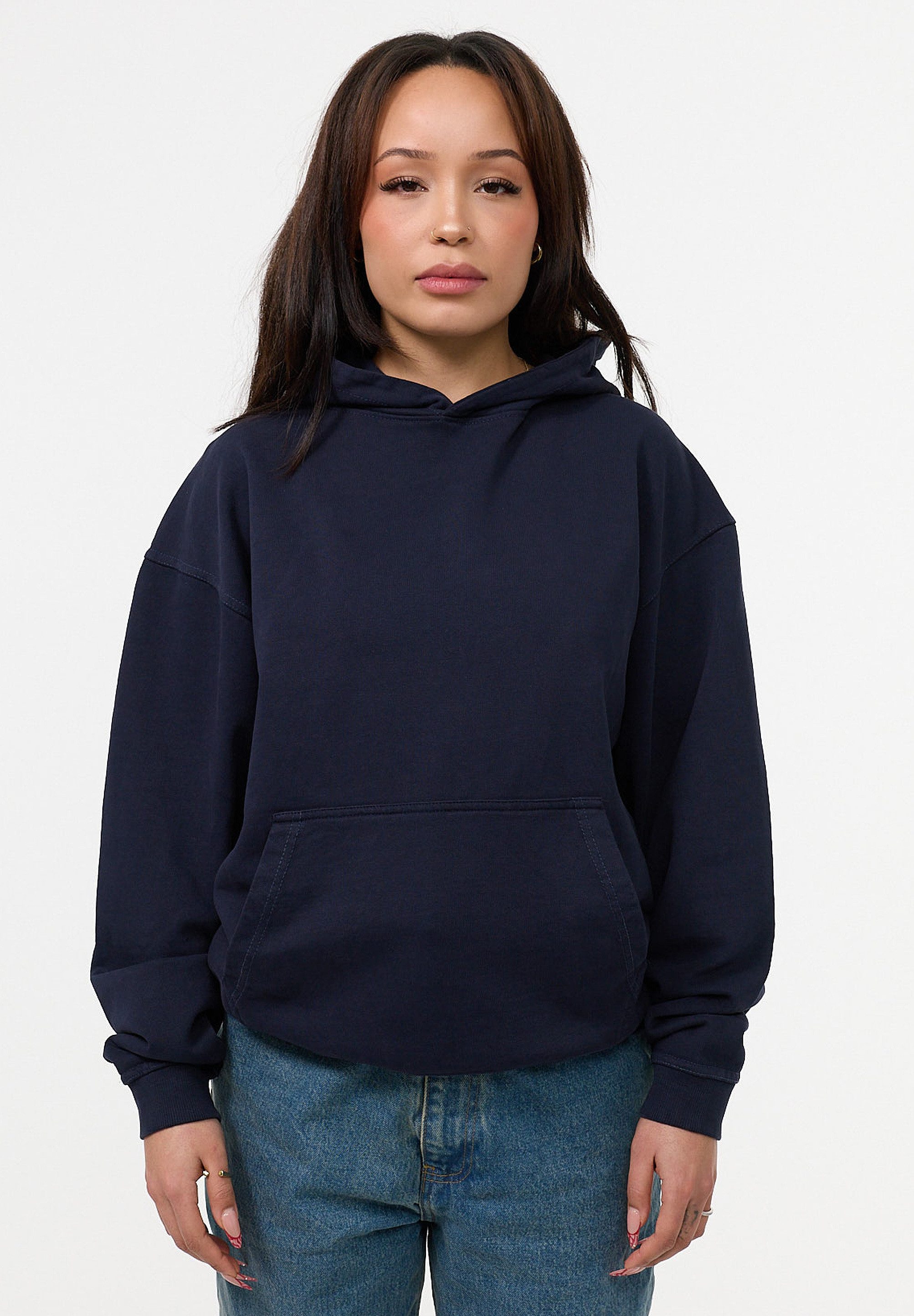 DAILY COTTON Hoodie DCOLM Damen Heavy Oversize Blank Kapuzenpullover Sweats günstig online kaufen