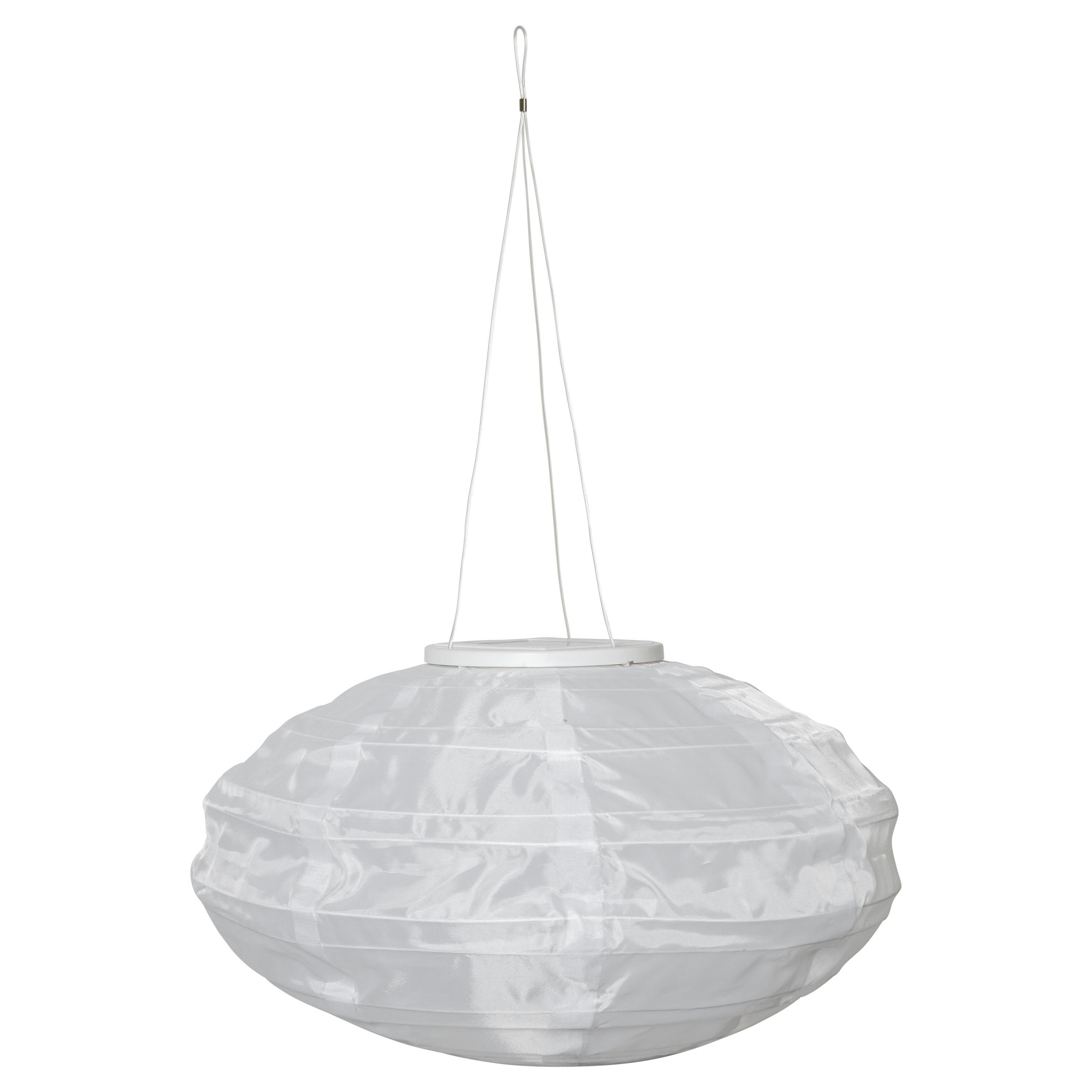 STAR TRADING LED Solarleuchte Solar Lampion Festival, LED Solar-Lampion,Festival', Lichtsensor, outdoor, 35x19cm, weiß