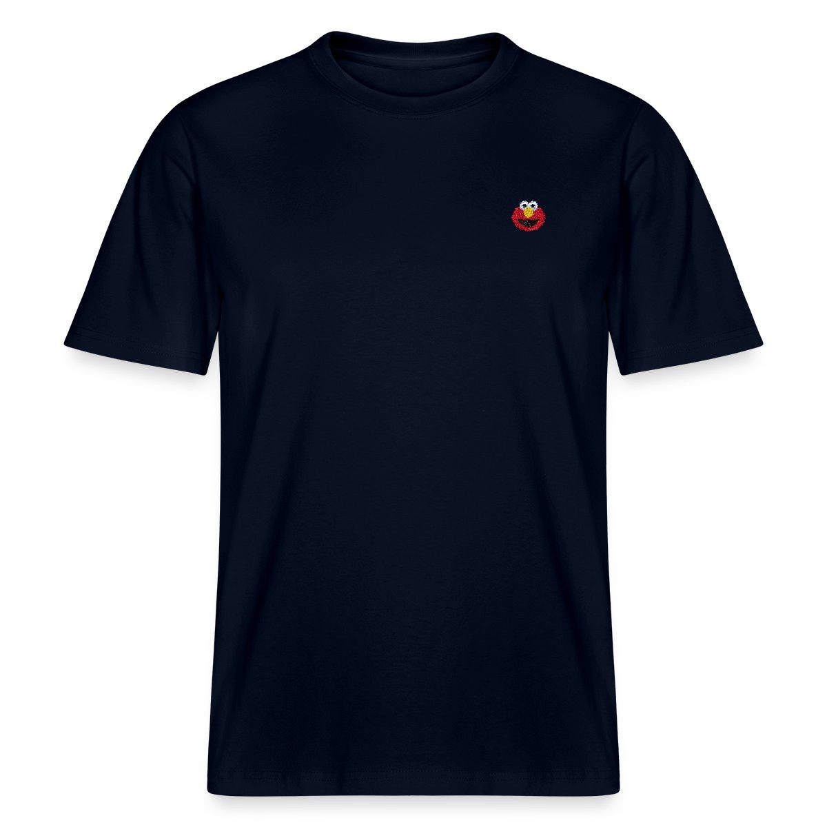 Spreadshirt T-Shirt Sesamstraße Elmo Gesicht Stick Relaxed Fit Unisex T-Shirt (1-tlg)
