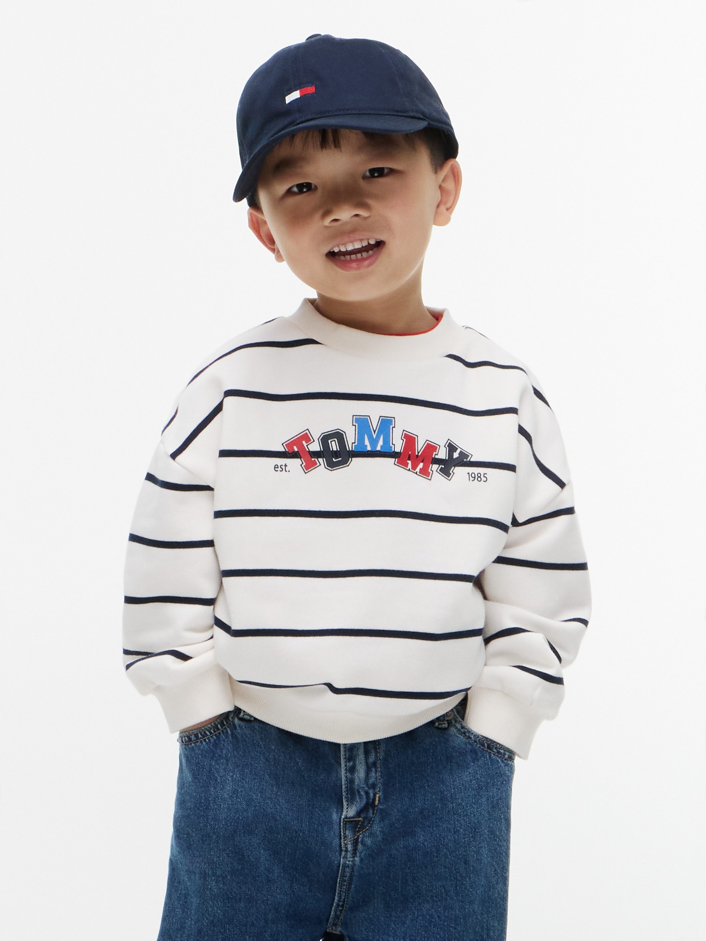 Tommy Hilfiger Sweatshirt Rundhalsausschnitt, Regular Fit, für Babys und Kinder