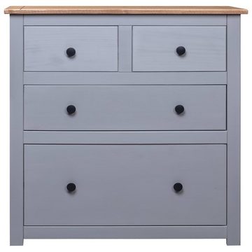 vidaXL Sideboard Sideboard Grau 80x40x83 cm Kiefernholz Panama (1 St)