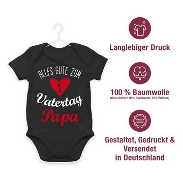 Shirtracer Shirtbody Alles gute zum ersten Vatertag weiß Geschenk Vatertag Baby