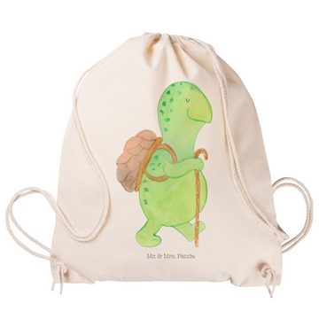 Mr. & Mrs. Panda Sporttasche Schildkröte Wanderer - Transparent - Geschenk, Beutel, zufrieden, Spo (1-tlg), Umweltfreundlich