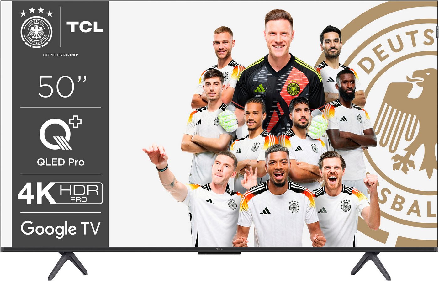 TCL 50C61BX1 QLED-Fernseher (126 cm/50 Zoll, 4K Ultra HD, Android TV, Google TV, Smart-TV) schwarz ! RABATT: 24.5% TCL 50C61BX1 QLED-Fernseher (126 cm/50 Zoll, 4K Ultra HD, Android TV, Google TV, Smart-TV) schwarz ! RABATT: 24.5%
