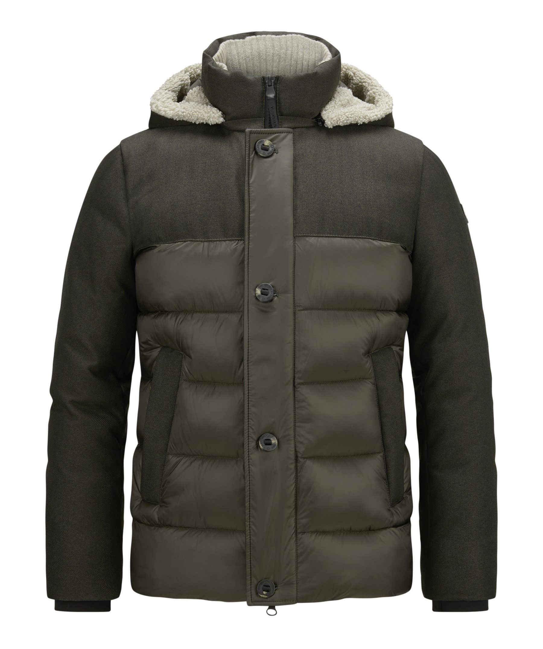 Milestone Steppjacke MSBrooklyn Materialmix in Wolloptik günstig online kaufen