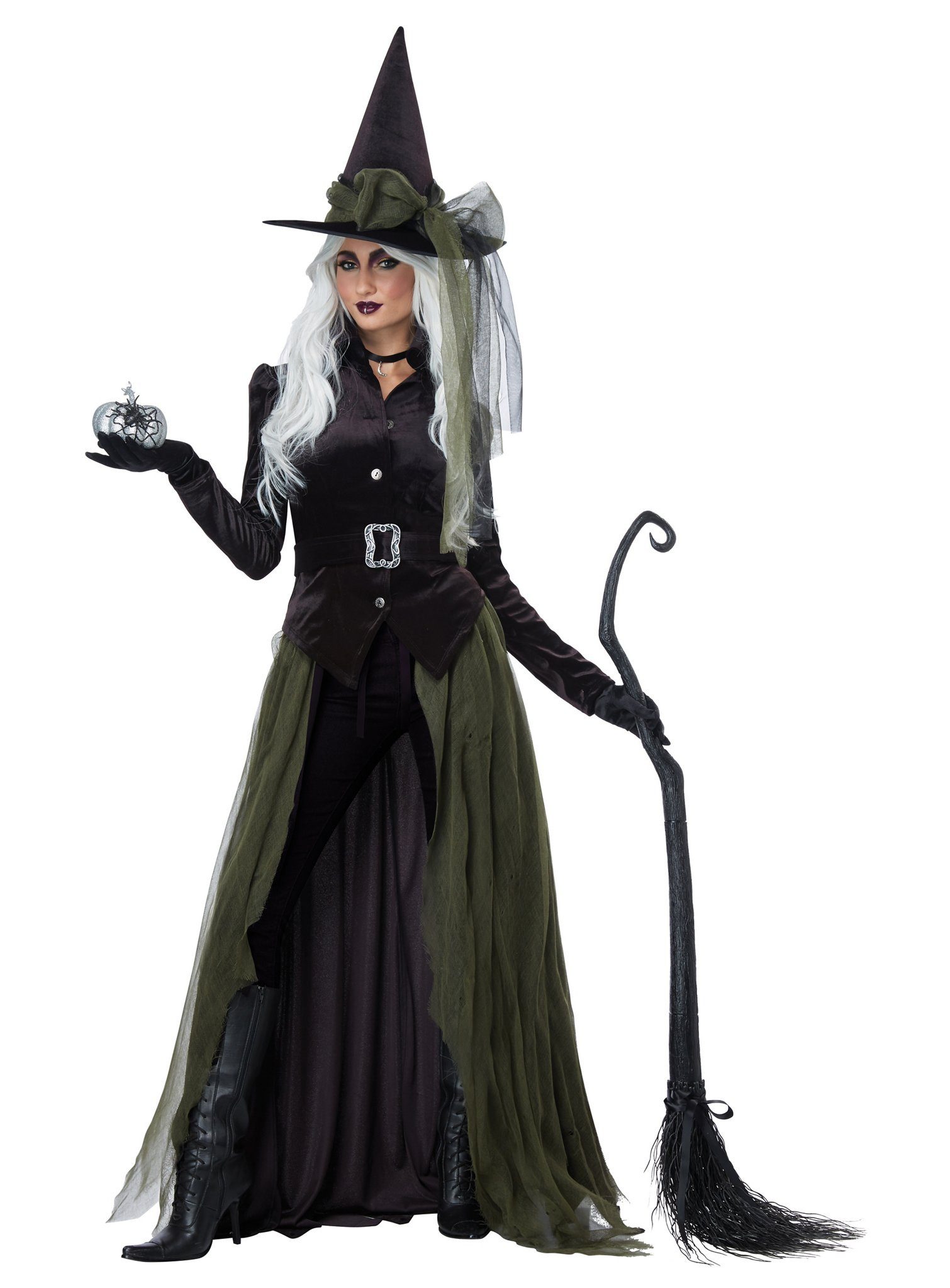 Metamorph Hexen-Kostüm Gothic Witch Hexe - Horror Halloween Kostüm Damen, Wicked: Hexenkleid von hoher Qualität