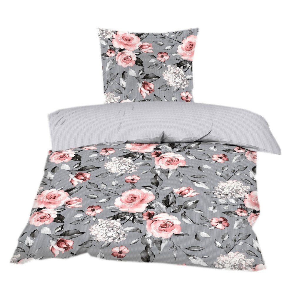Casa Colori Bettwäsche Seersucker Bettwäsche Garnitur günstig online kaufen