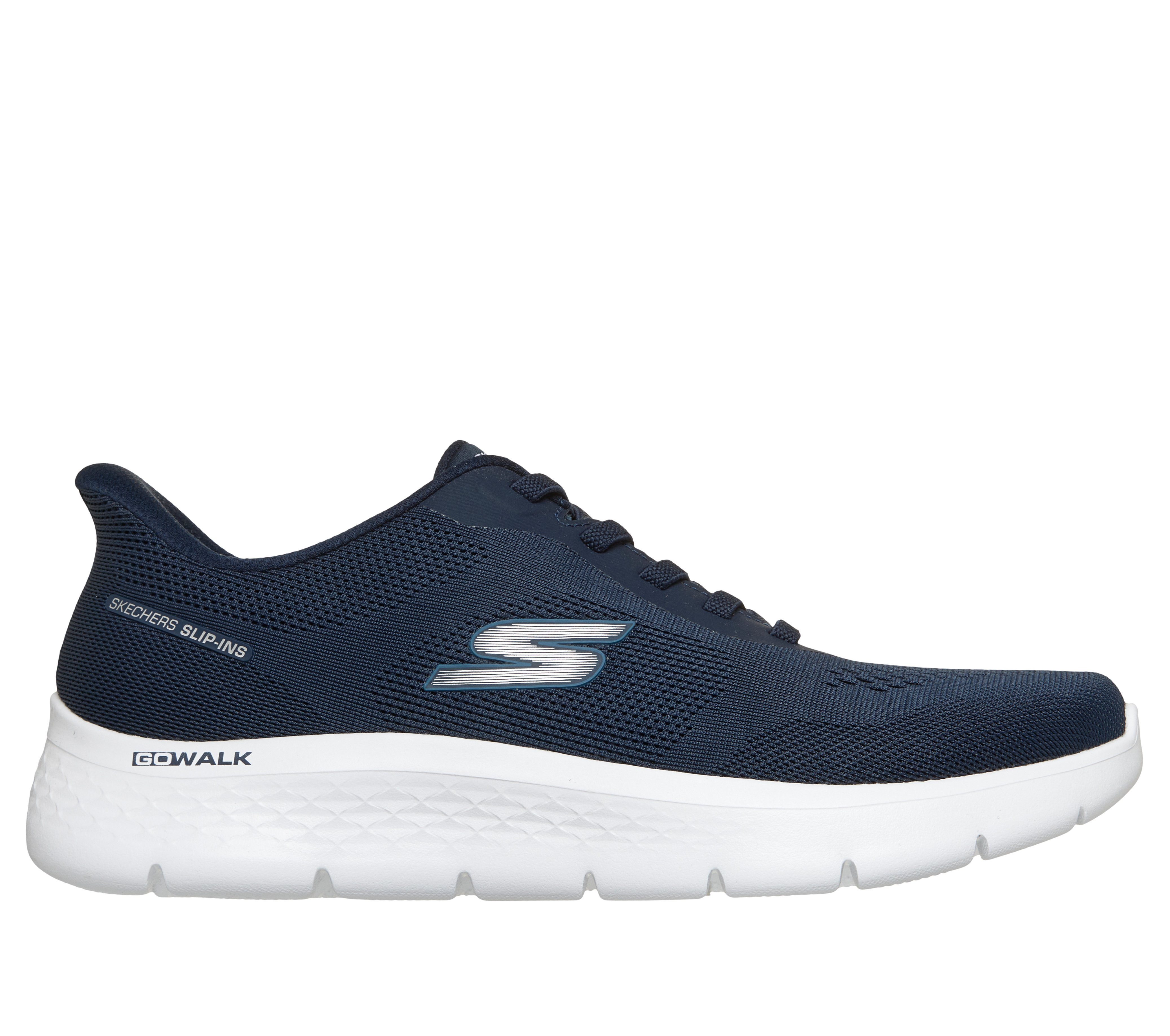Skechers GO WALK FLEX-MASTER Slip-On Sneaker Schlupfschuh, Halbschuh, Freizeitschuh mit elastischen Schnürsenkeln