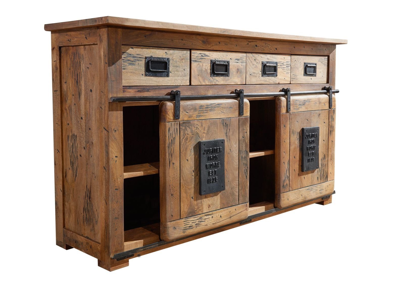 Massivmoebel24 Sideboard (Sideboard Mango 150x45x90 natur günstig online kaufen