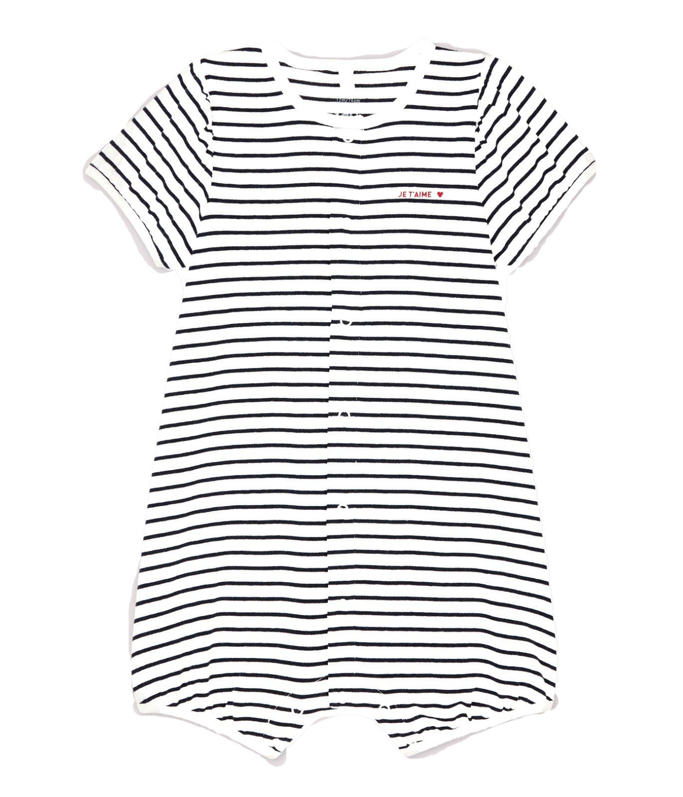 Petit Bateau Body Petit Bateau Baby Rippstrick Einteiler Spieler weiß navy Streifen