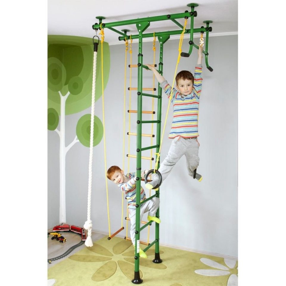 NiroSport Klettergerüst Sprossenwand Kinderzimmer M1 Kletterwand indoor