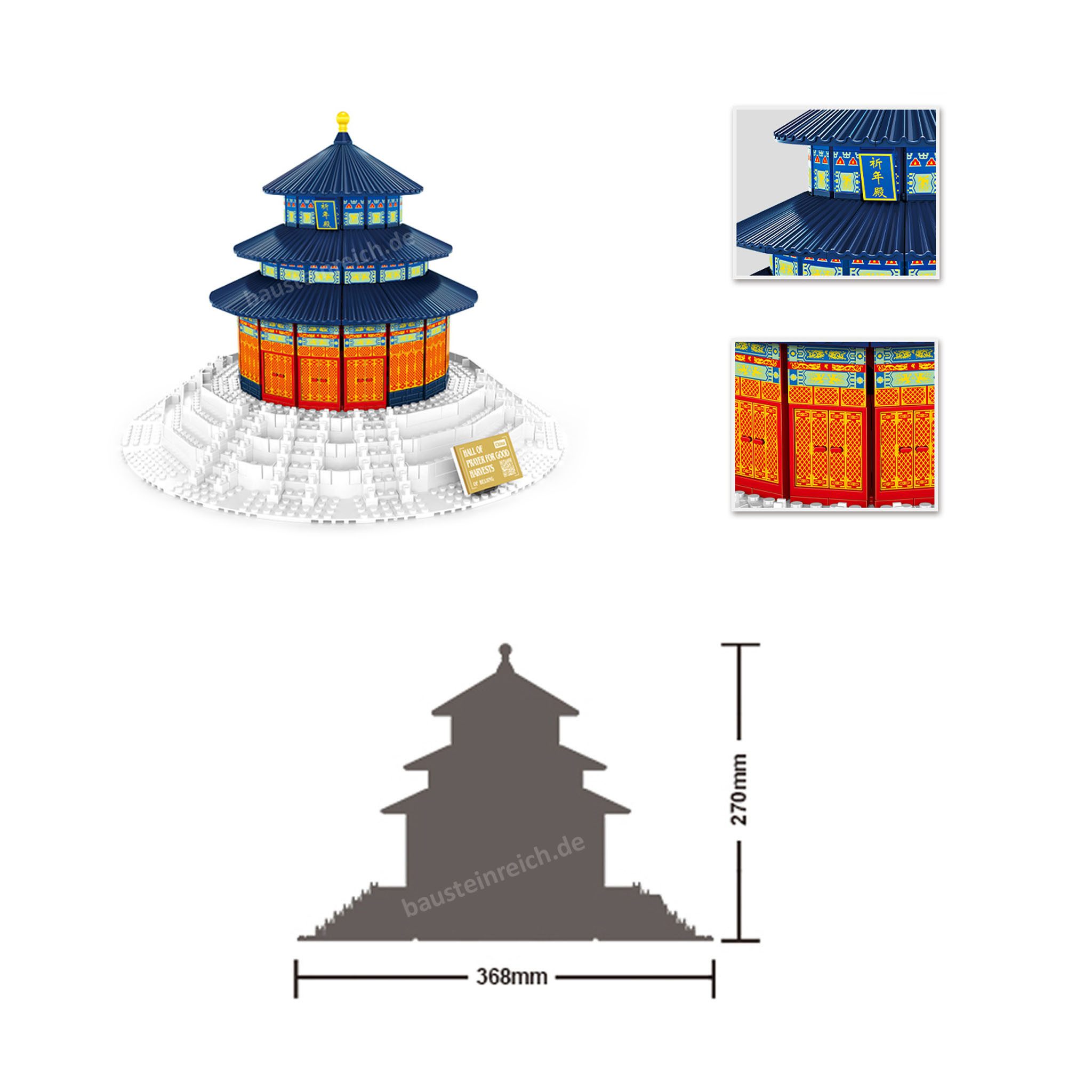 Wange 5222 - Himmelstempel (Wange) Spielbausteine, (973 St)