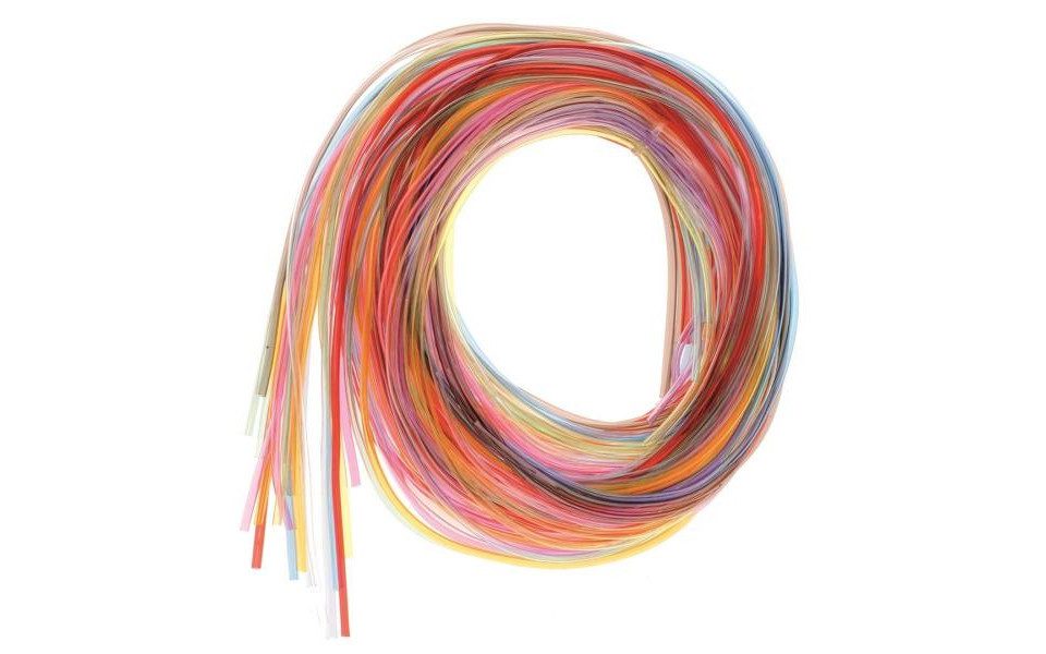 Glorex Bastelnaturmaterial Glorex Colour Strips transparent 100 cm, 20 Stück