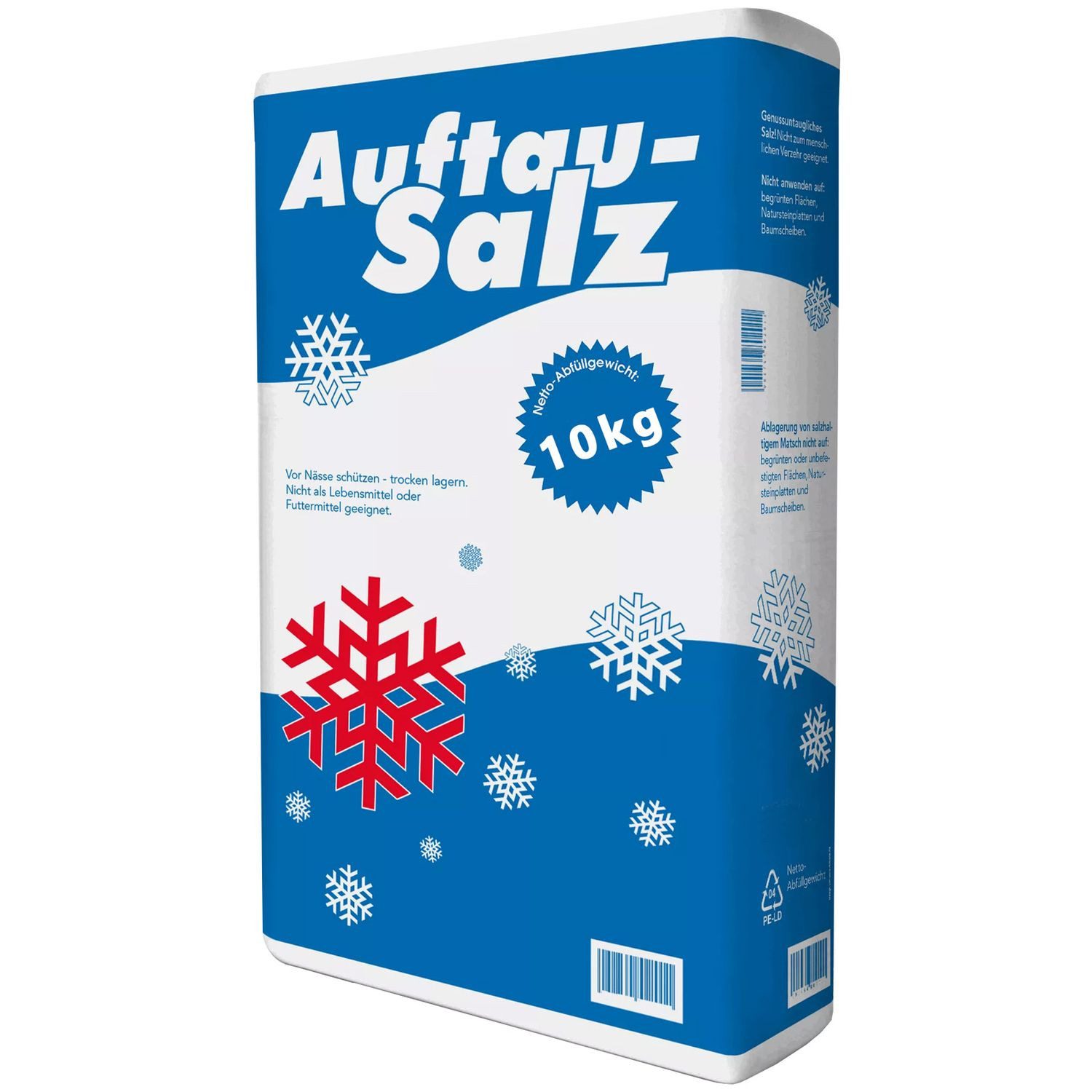 BURI Streuwagen 10kg Streusalz im Sack Auftausalz Straßensalz Tausalz Streumittel