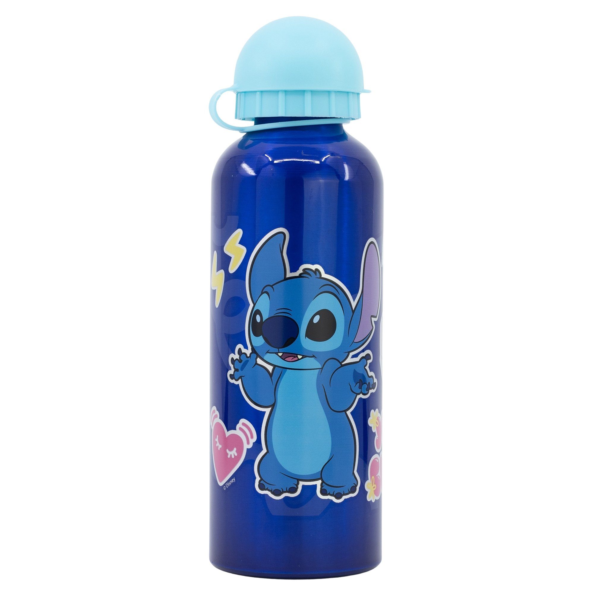 Disney Trinkflasche Disney Stitch Kinder Aluminium Wasserflasche Flasche 530 ml | Kinder-Trinkflaschen