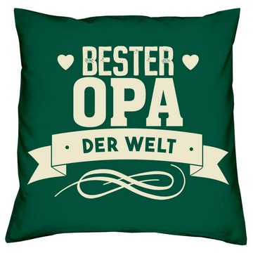 Dekokissen Kissen mit Füllung und Socken für Opa Großvater, Vatertagsgeschenk Männer