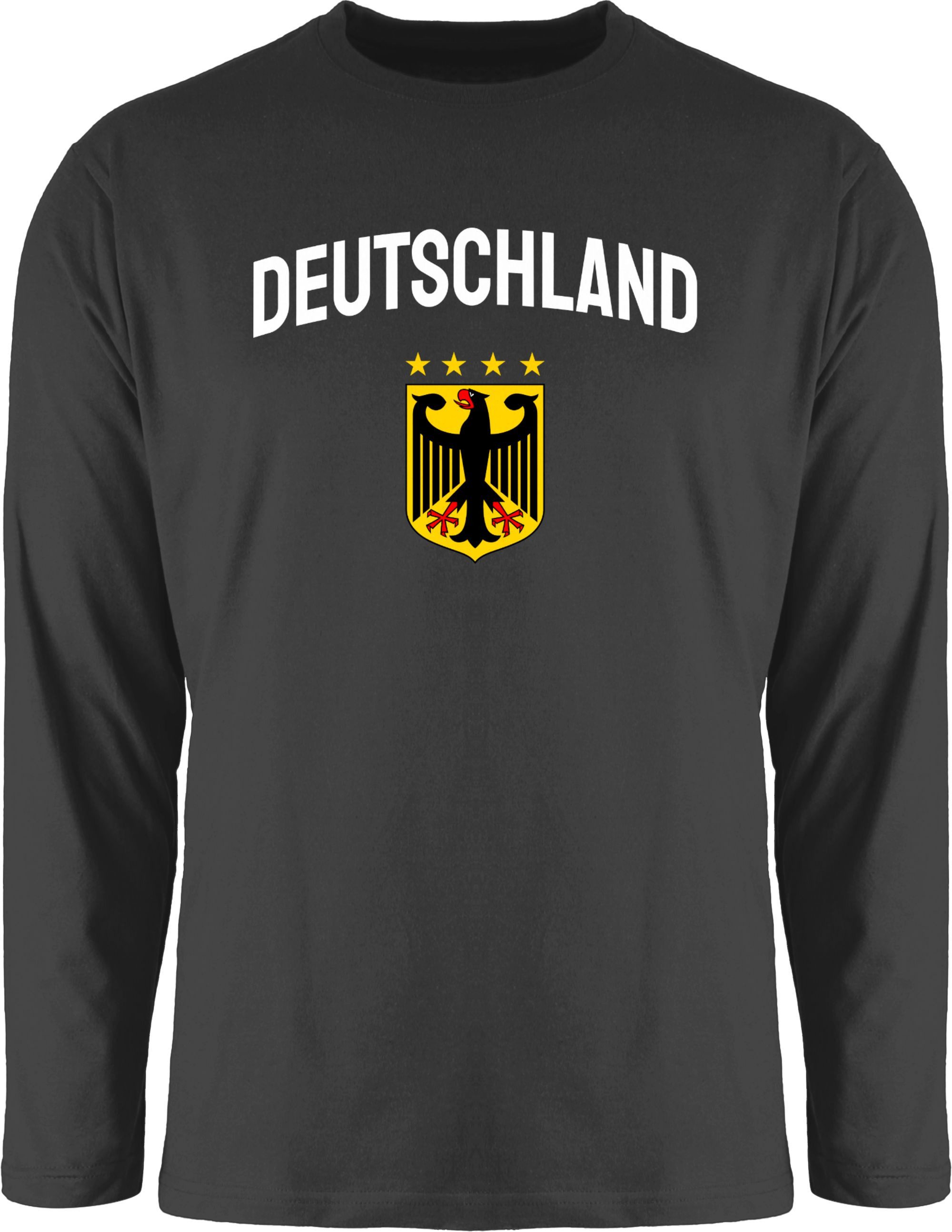Shirtracer Rundhalsshirt Deutschland Wappen mit Bundesadler, günstig online kaufen