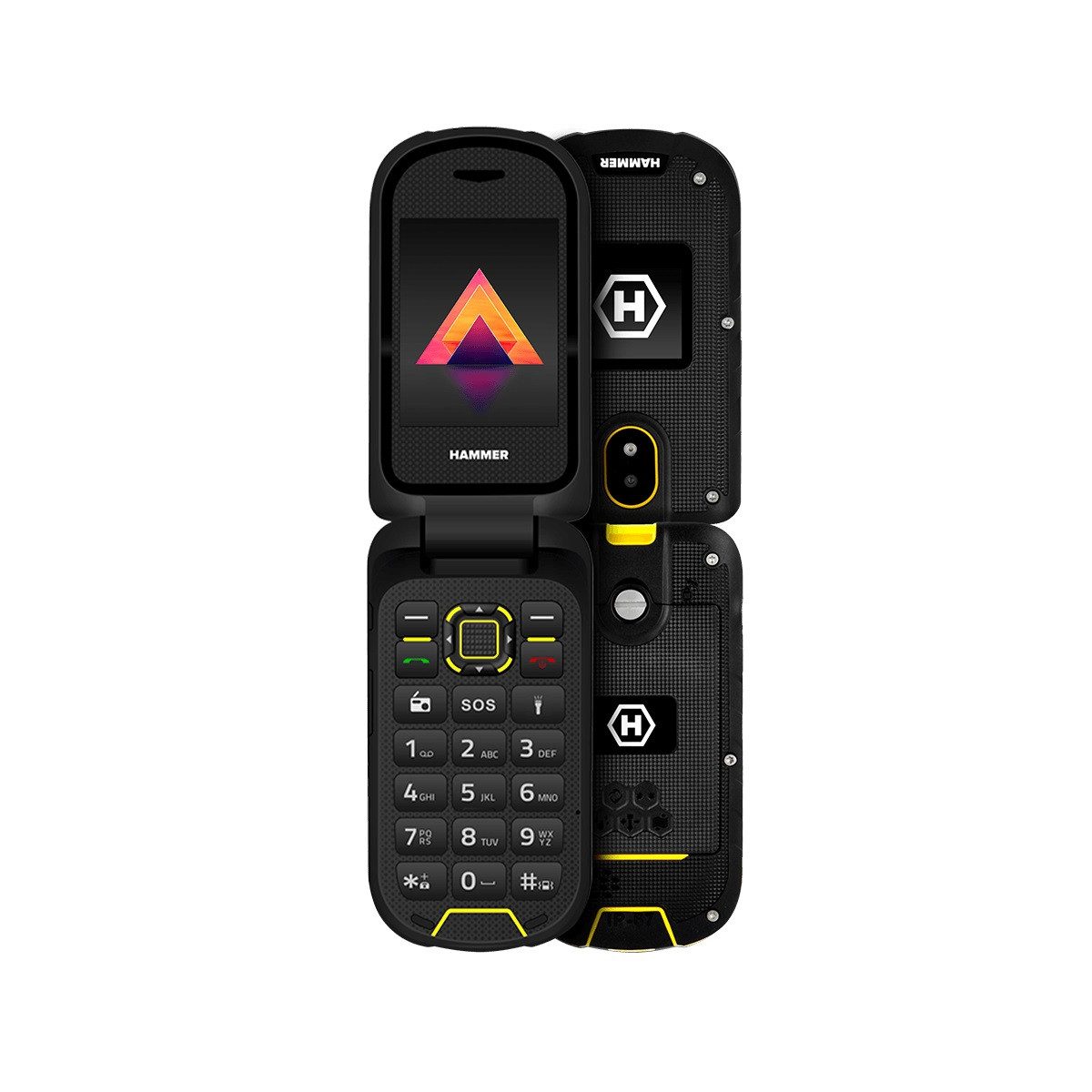 Hammer BOW LTE DUAL-SIM 1200mAh 128 MB 2,4 Zoll USB Typ C Klapphandy