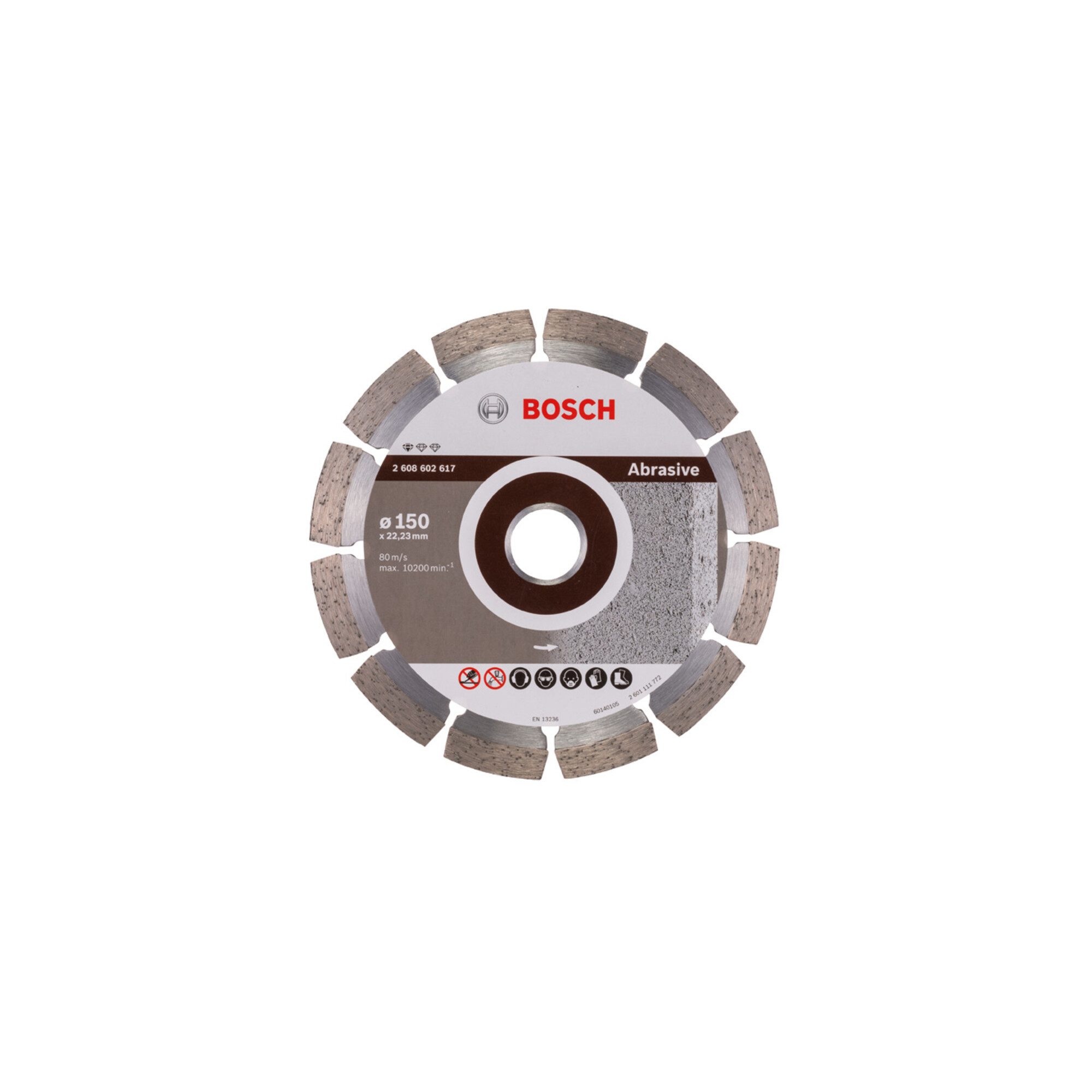 Bosch Professional Trennscheiben Bosch Diamanttrennscheibe Standard for Abrasive 150 x 22,23 x 2 x 10 m