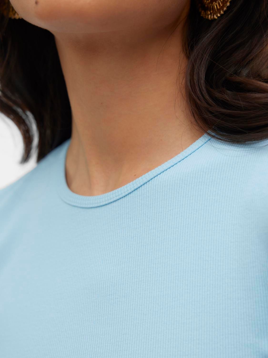 Vero Moda Kurzarmshirt VMCHLOE SS SHORT TOP JRS NOOS Baumwollmischung