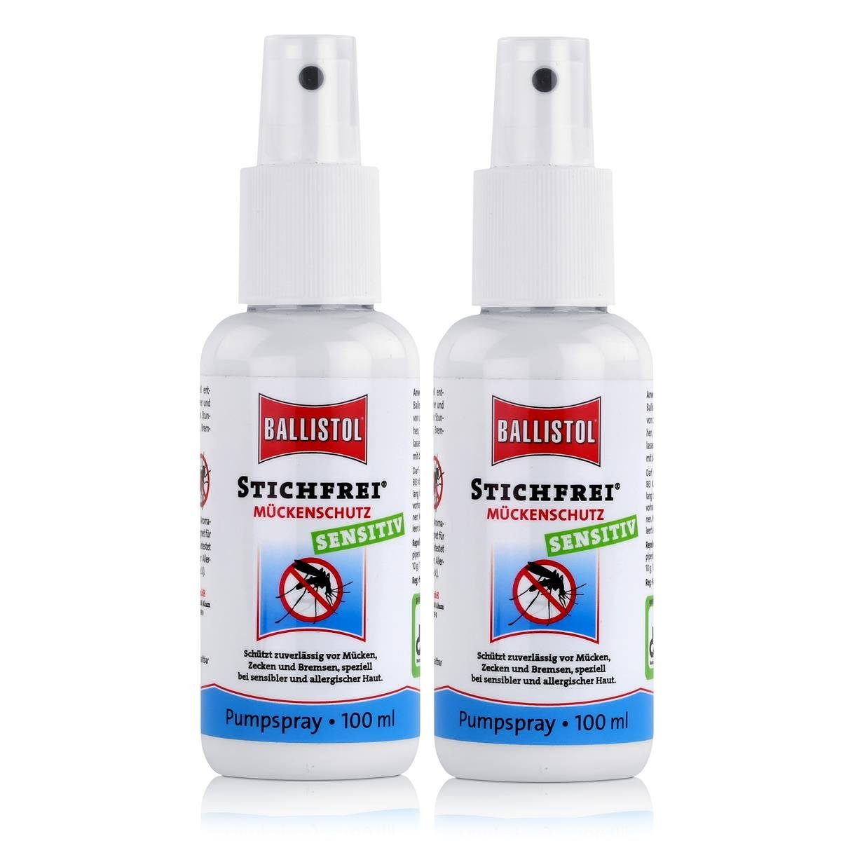 Ballistol Insektenspray Ballistol Stichfrei Mückenschutz, Sensitiv 100ml (2er Pac Zeckenschutz