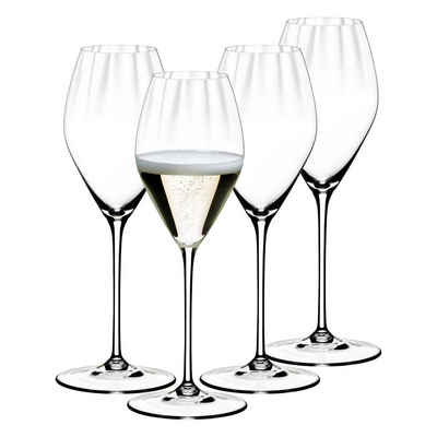 RIEDEL THE WINE GLASS COMPANY Champagnerglas Performance Champagnergläser 375 ml 4er Set, Glas