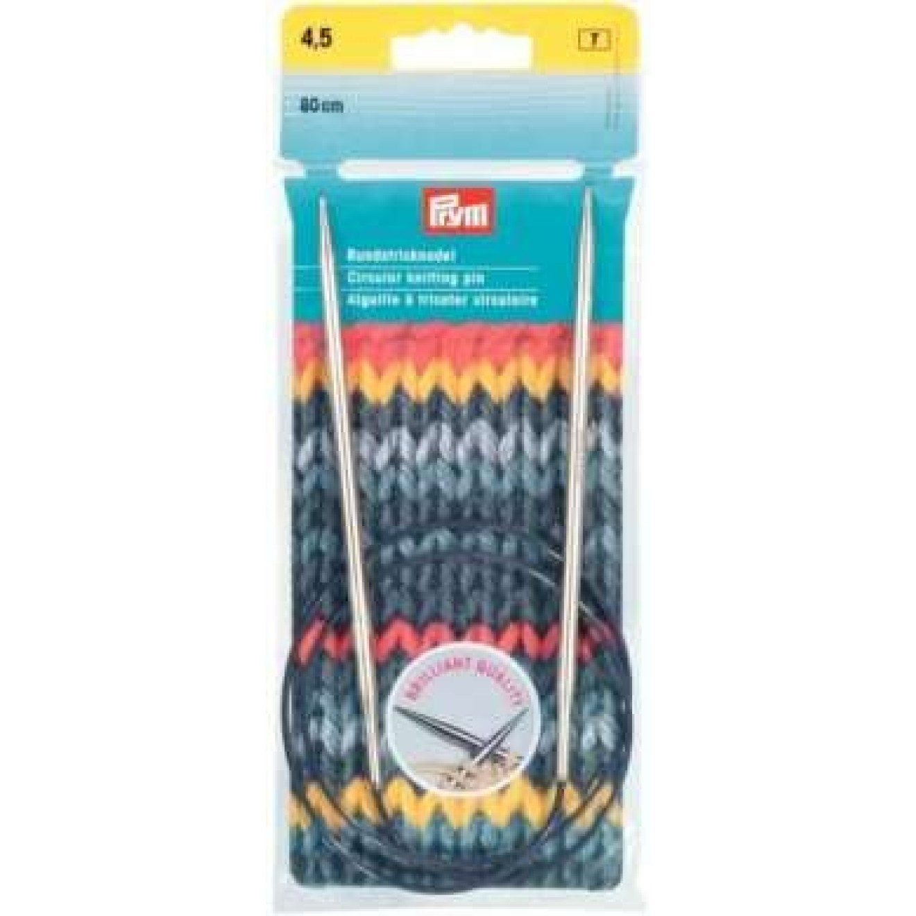 Prym Stricknadeln Rundstricknadel 2,50 mm 100 cm silberfarbig