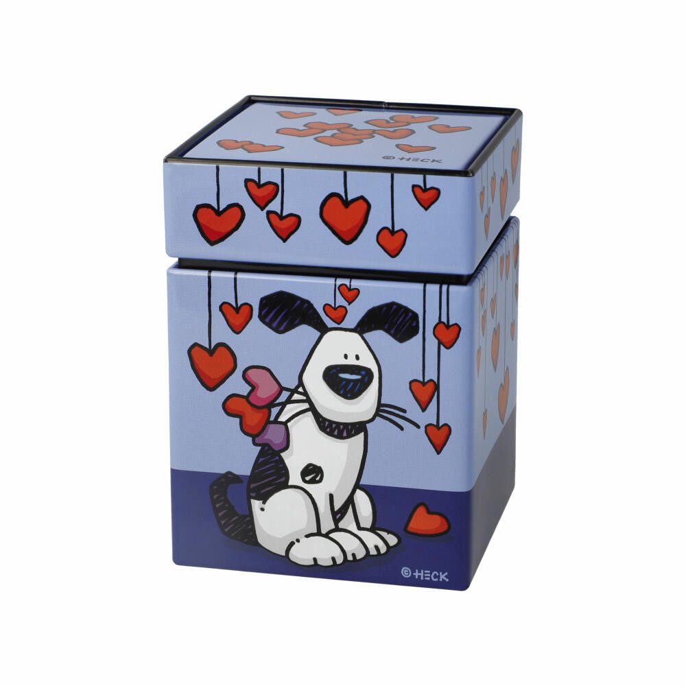 Goebel Teedose Ed Eck- Love Dog, Pop Art, 600 ml, Metall
