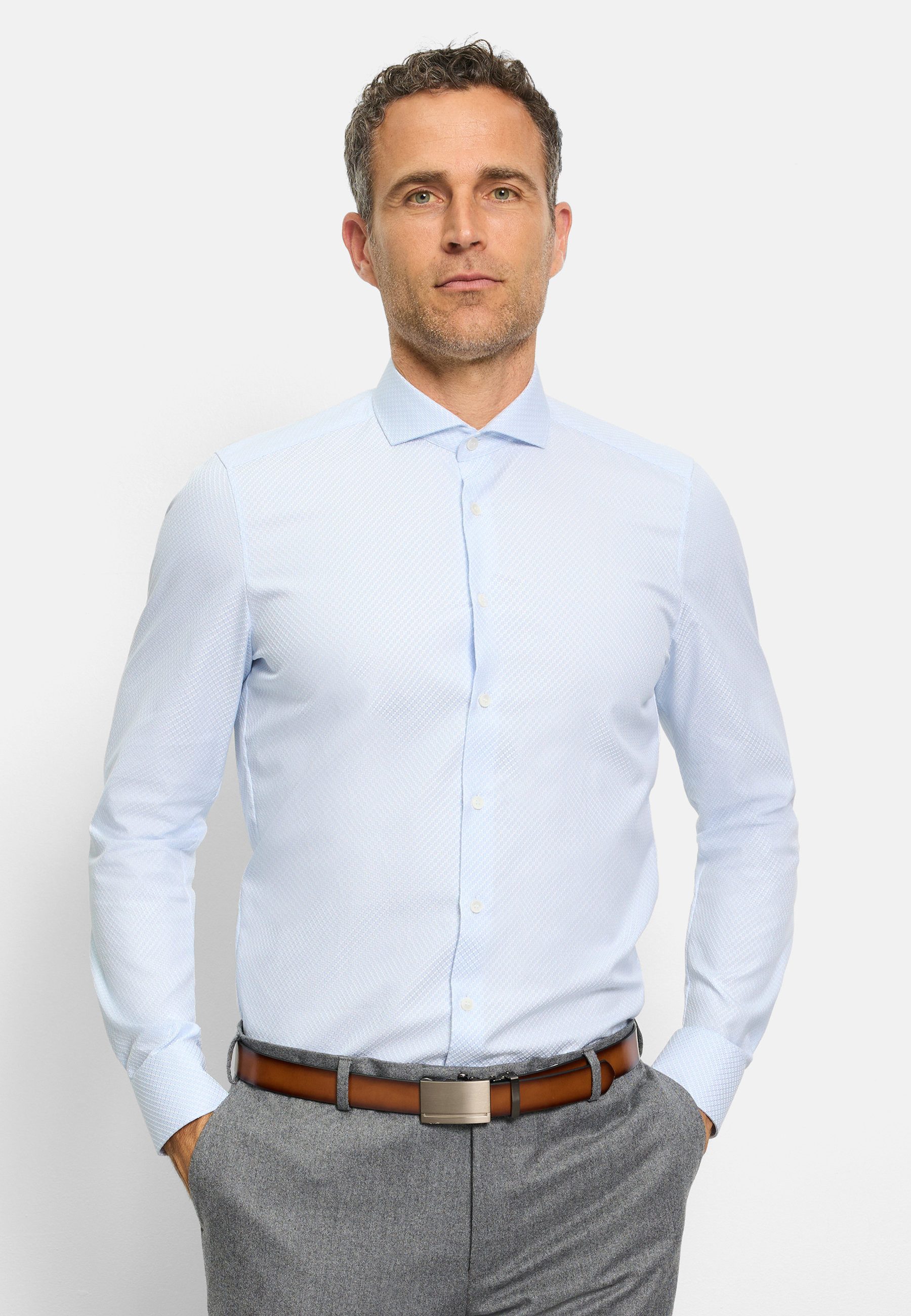 Businesshemd OLYMP Level Five, body fit, Haifisch