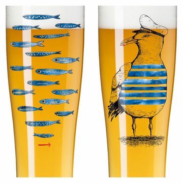 Ritzenhoff Bierglas Weizenbierglas 2er-Set Brauchzeit 007, Glas