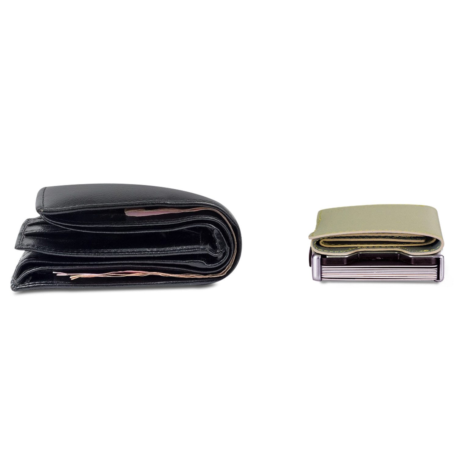 Slimpuro Geldbörse ZNAP Wallet (Set), Portemonnaie RFID-Schutz Bankkarten Geldscheine Münzen Damen Herren