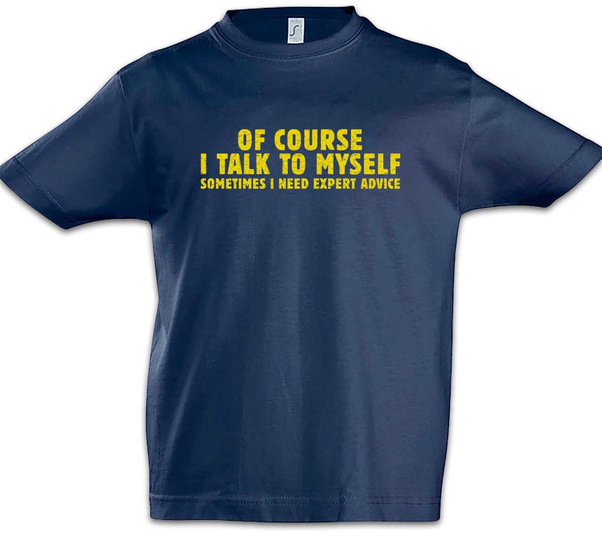 Print-Shirt I Talk To Myself Kinder T-Shirt Geek Nerd Internet Informatiker