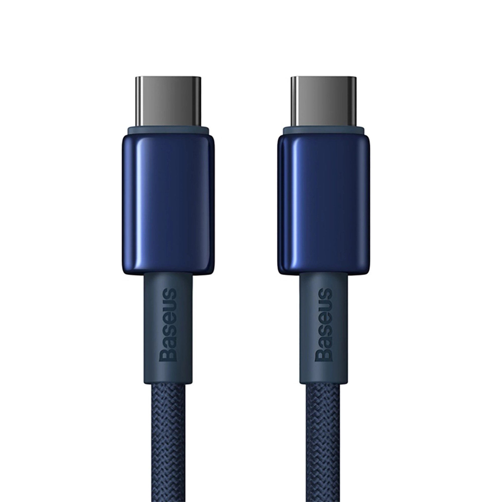 Baseus Kabel mit USB-C/USB-C-Anschlüssen 100W zum Laden und Datenübertagen Smartphone-Kabel, (100 cm)