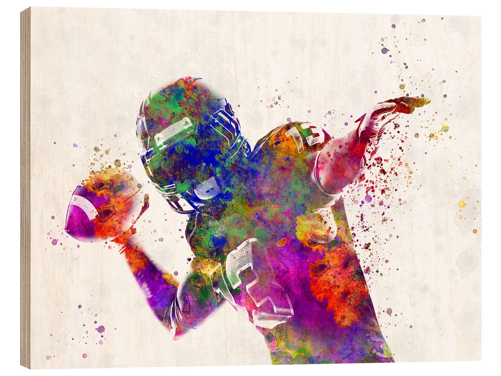 Posterlounge Wandbild American Football Spieler II, nobelart, erhältlich als Poster, Leinwandbild, Wandsticker oder Acrylglasbild