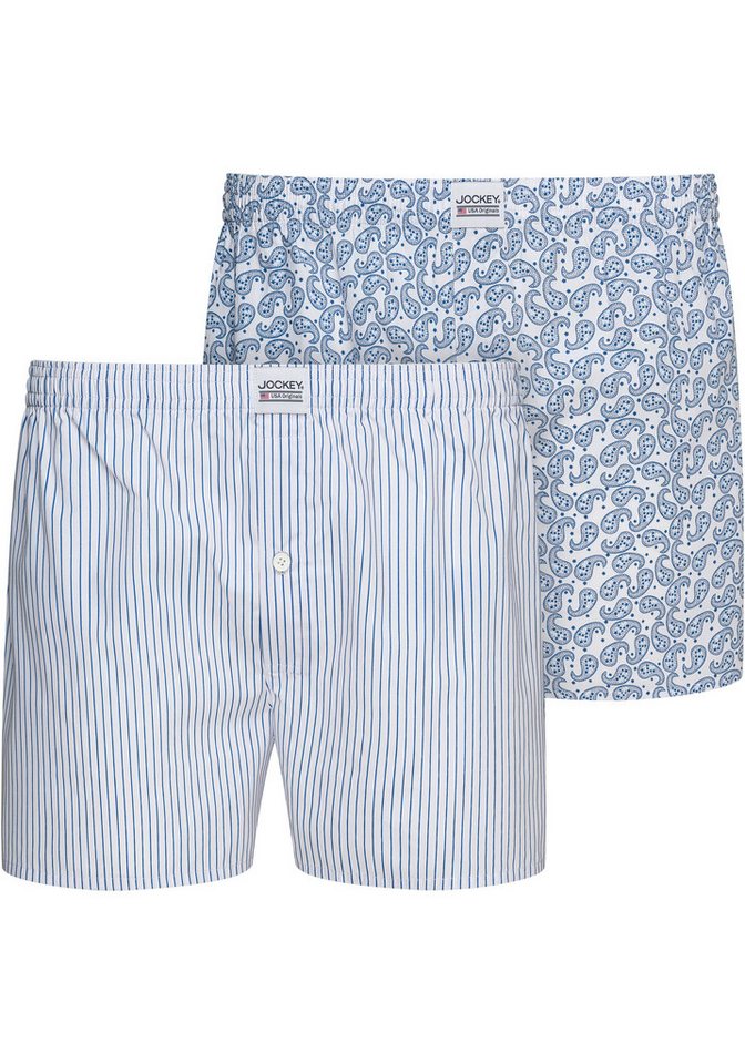 Jockey Webboxer Everyday Woven (2er Pack) mit Eingriff und elastischem Bund