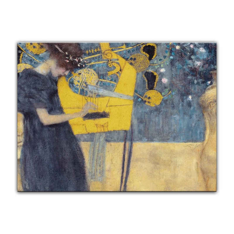 Bilderdepot24 Leinwandbild Alte Meister - Gustav Klimt - Die Musik, Menschen