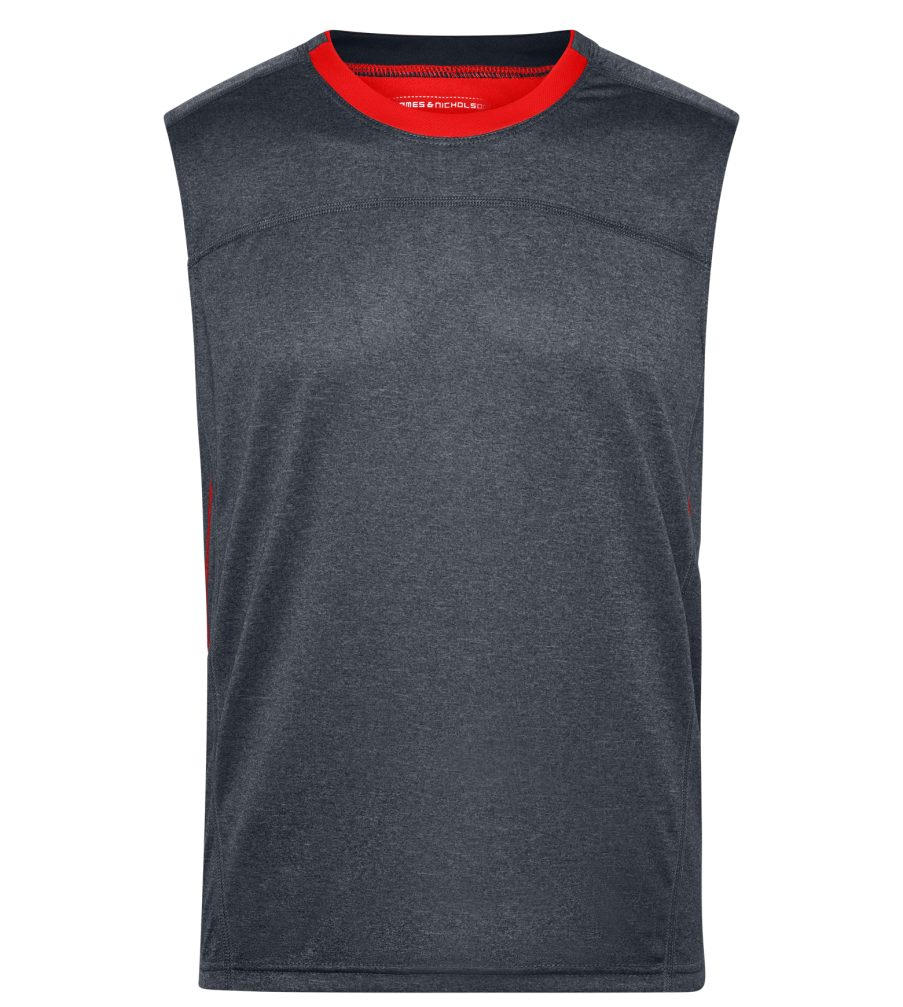 James & Nicholson Lauftop Doppelpack Sportliches Herren Lauf Top aus Funktionspolyester JN470 (Doppelpack, 2er-Pack) Feuchtigkeitsregulierendes Material