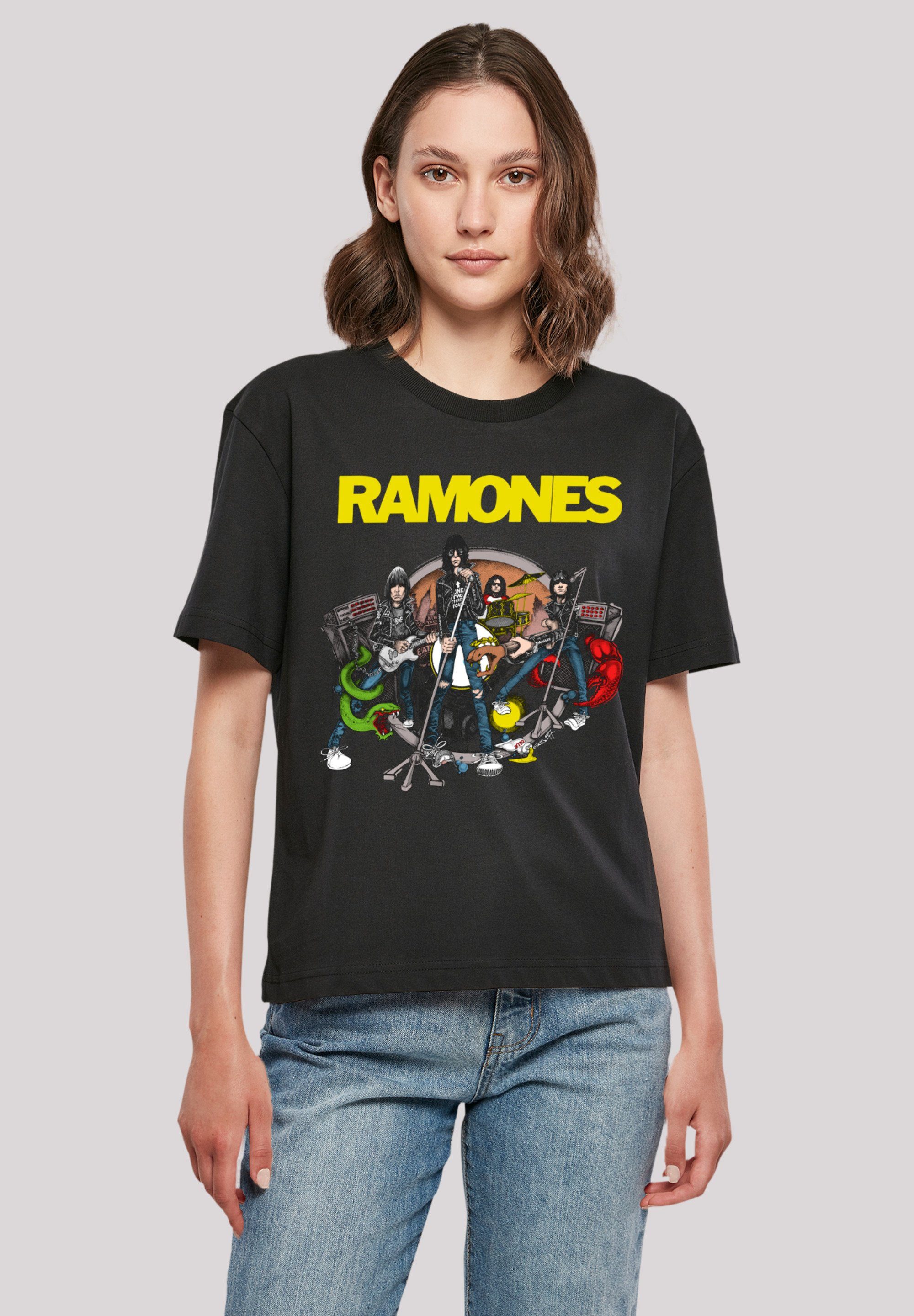 F4NT4STIC vielseitig Premium Road kombinierbar Ramones Rock Komfortabel Band T-Shirt Ruin Musik Qualität, und To Rock-Musik, Band,