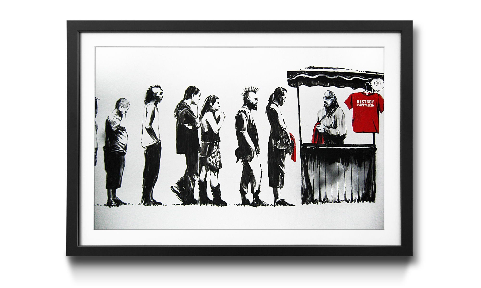 WandbilderXXL Kunstdruck Banksy No.6, Banksy, Wandbild, in 4 Größen erhältlich | Kunstdrucke