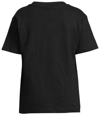 MyDesign24 T-Shirt Kinder Print Shirt orange American Football Spieler mit Ball Bedrucktes Jungen und Mädchen American Football T-Shirt, i507