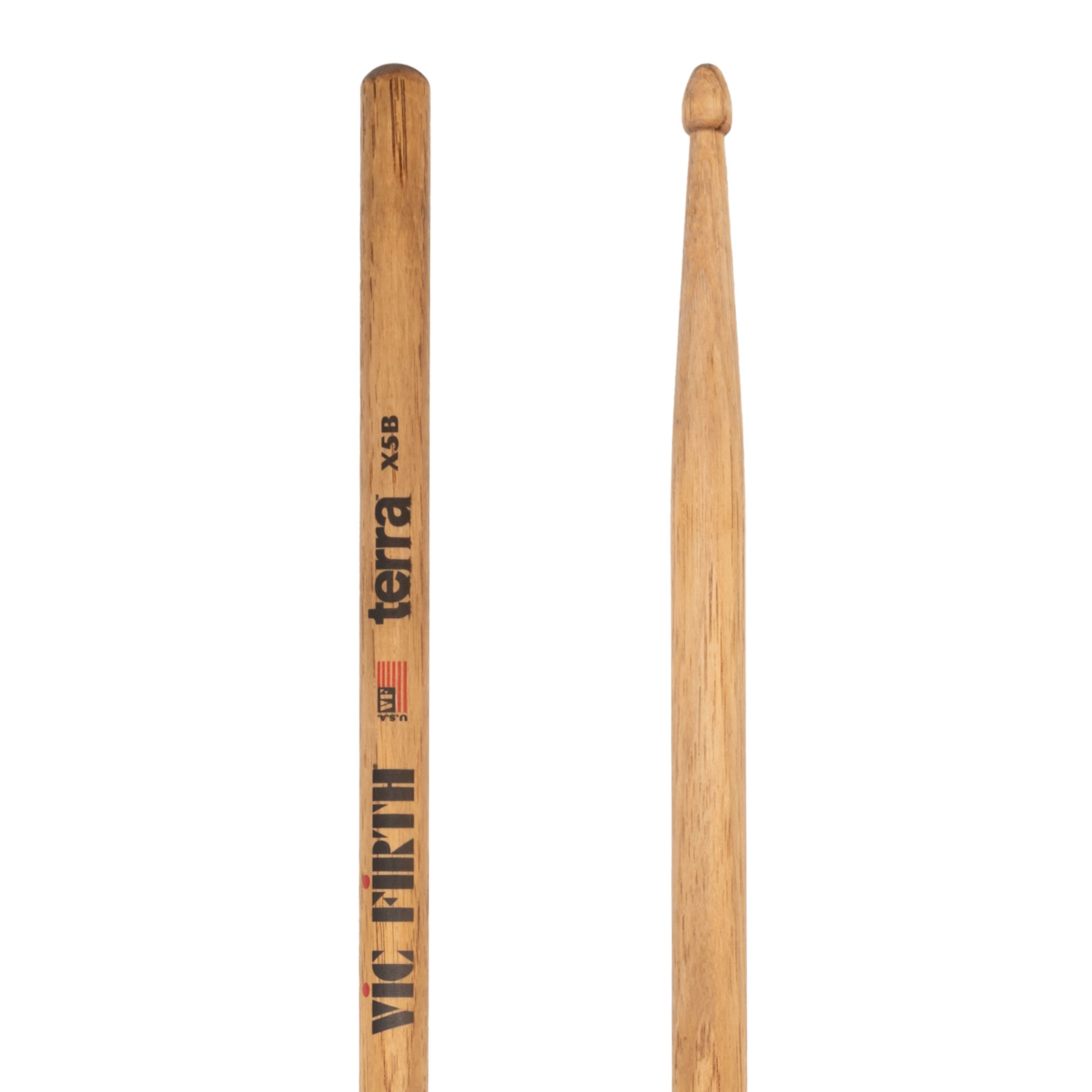 Vic-Firth Drumsticks (Sticks, Beater und Mallets, Drumsticks Holztip), Terra X5BT Extreme 5B Sticks - Drumsticks
