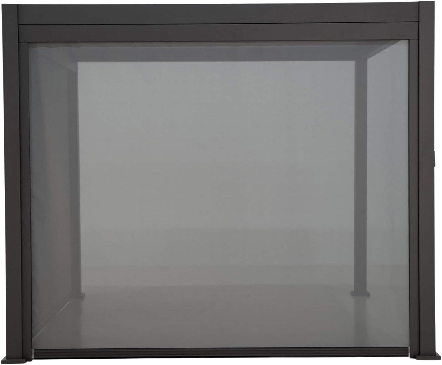 Mirador Pavillon, 111 Sonnenschutzrollo 3 m Polyester PVC Anthrazit für Deluxe Pergola G