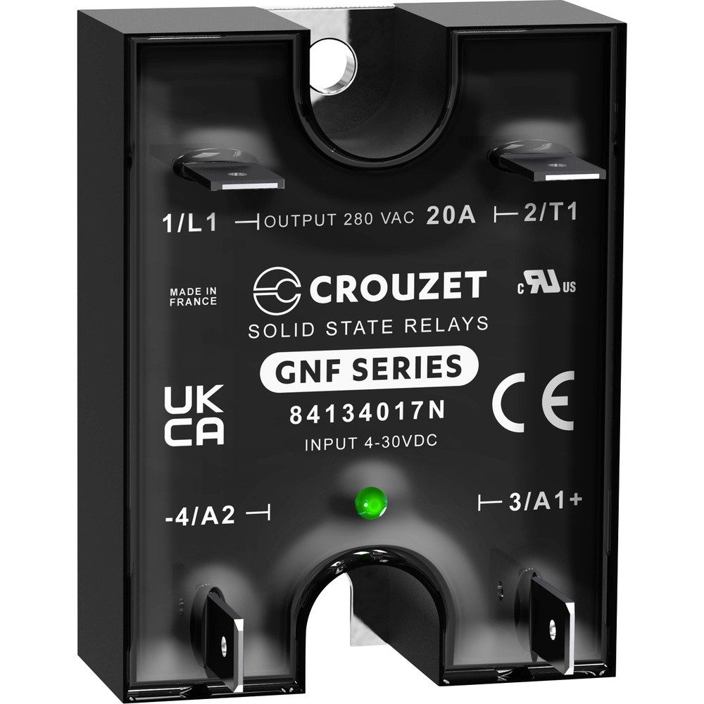 Crouzet Zeitrelais Crouzet Halbleiterrelais 84134017N 25 A Schaltspannung (max): 280 V/A, (SSR GNF)