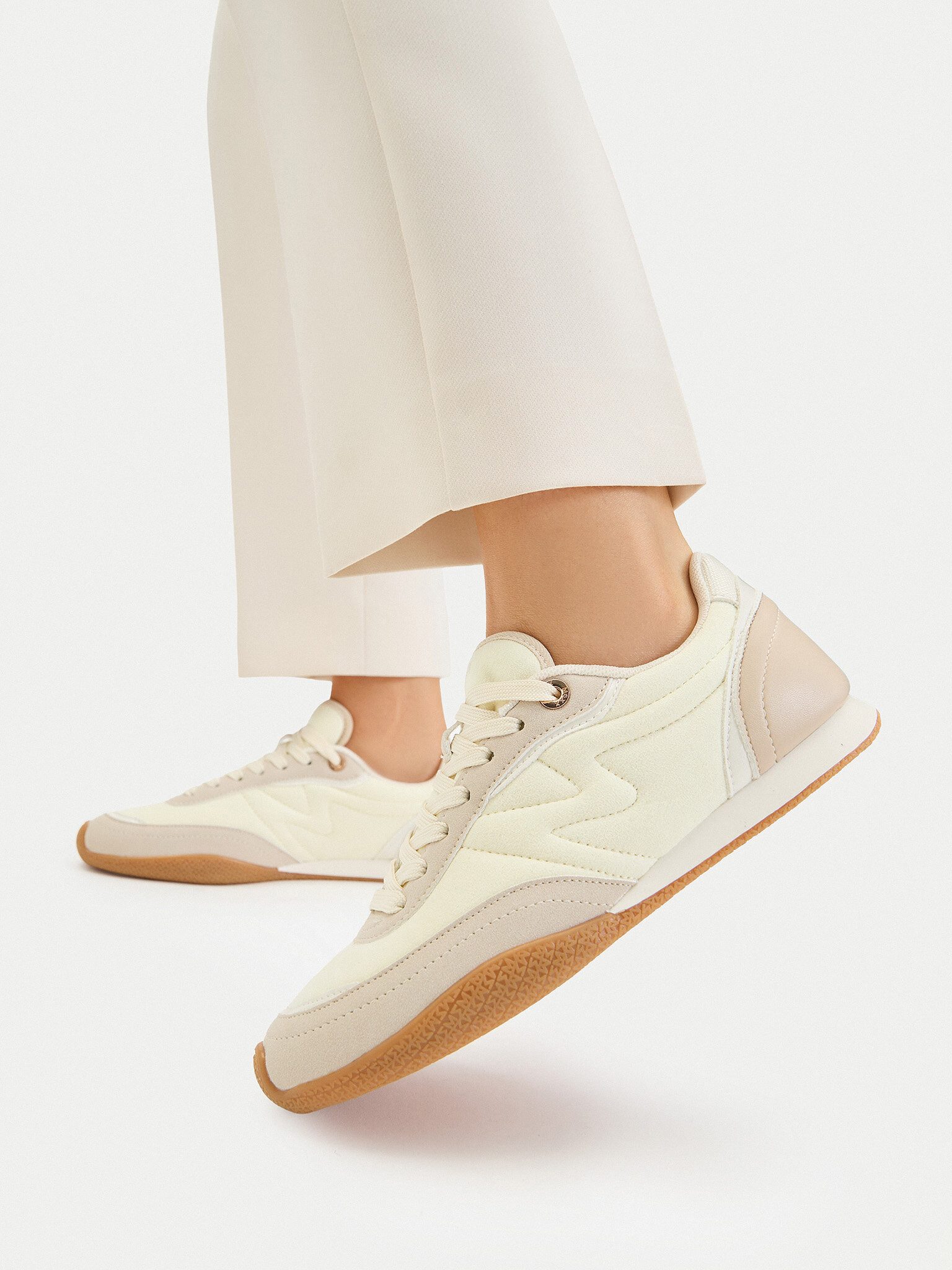Mexx Mexx Damenschuhe Écru MEXX-EO-MI001011261W Hellgelb Sneaker