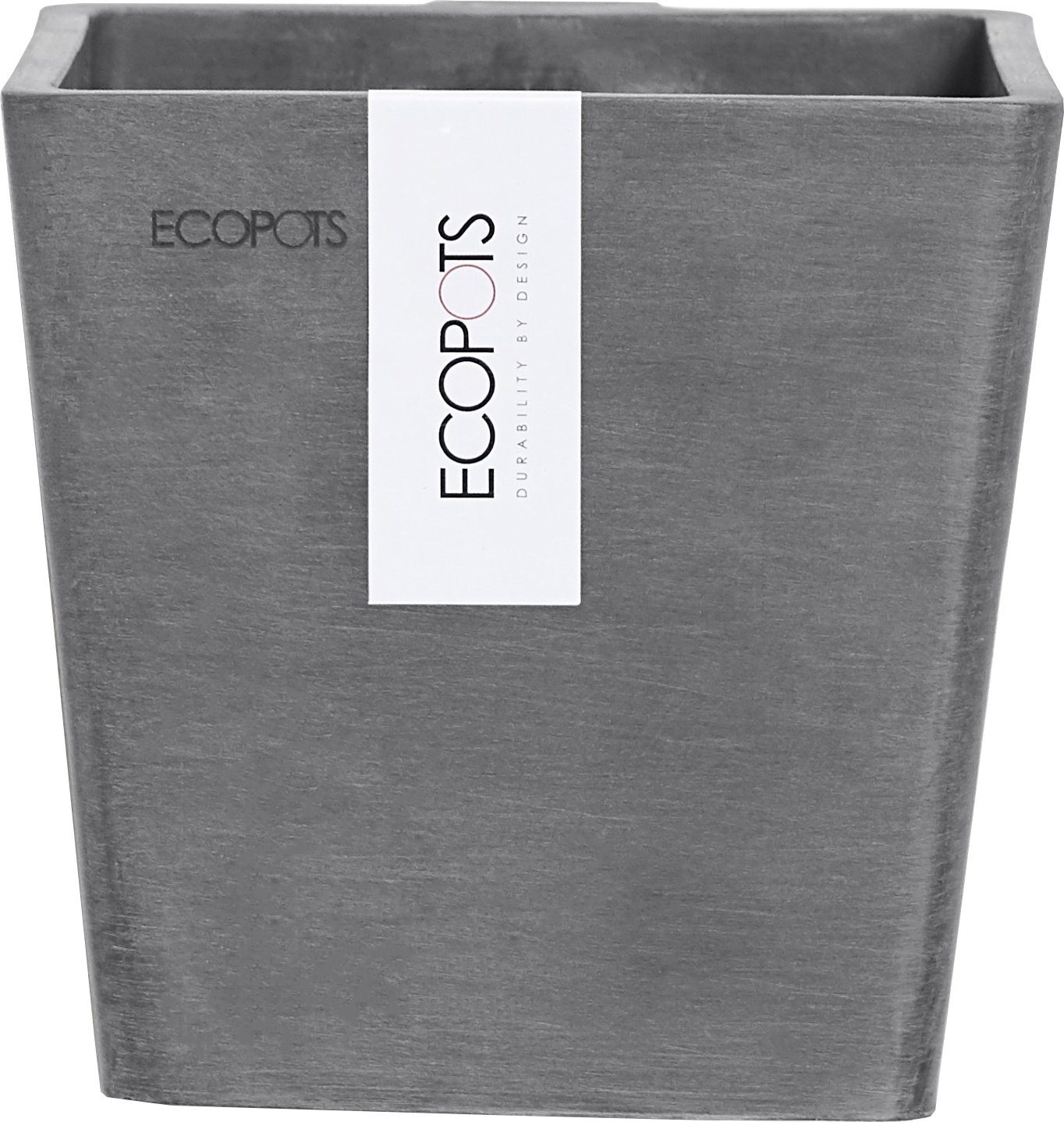 ECOPOTS Blumentopf MANHATTAN S 17,2x17,515 cm BxTxH: Grey