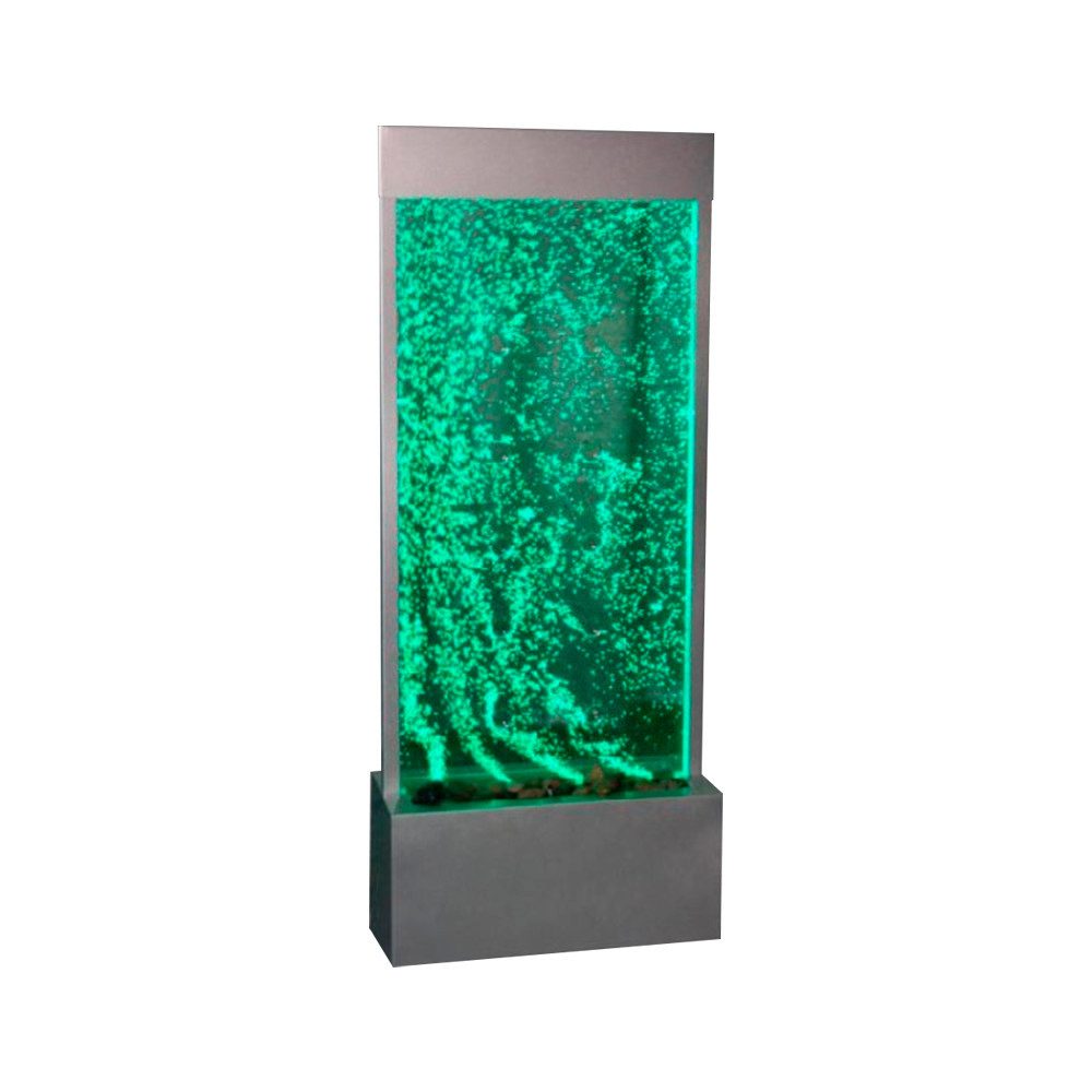 JVmoebel Фонтан комнаты Trennwand Edelstahl Wassersäulen Säulen Wände Led Wand Wandpaneel, Made in Europa
