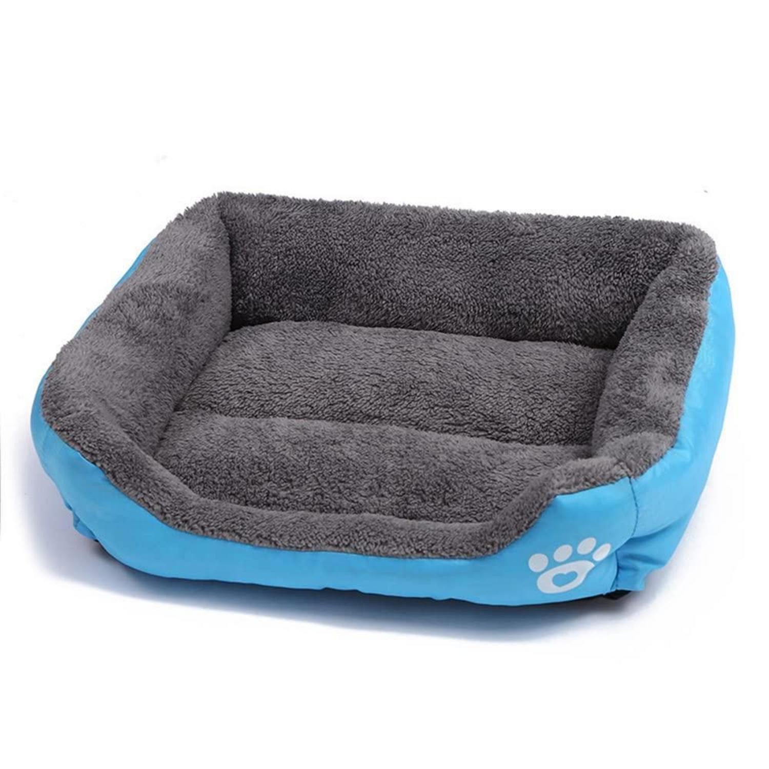 LuxusKollektion Hundebett Hundebett Kissen XL 80x60cm Blau