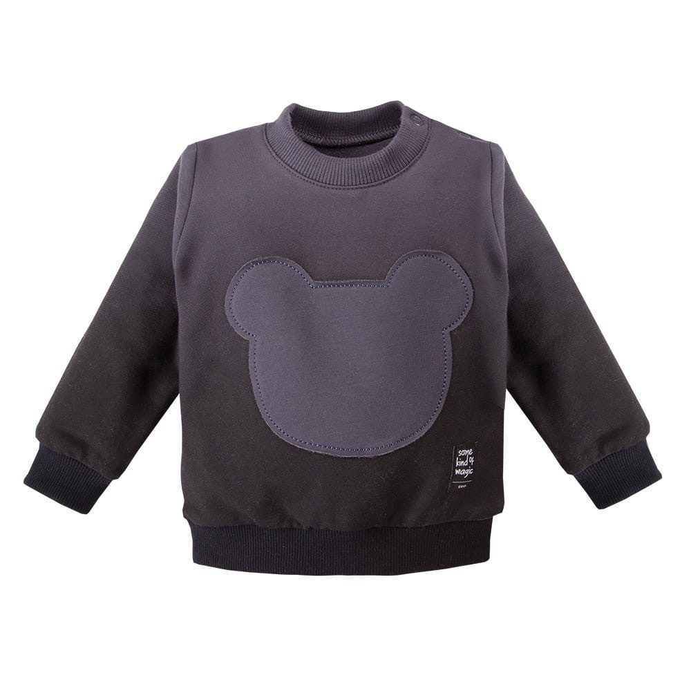 Eevi Sweatshirt Kinder-Sweatshirt mit Bärenstickerei