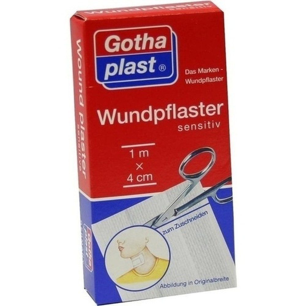 Gothaplast GmbH Wundpflaster GOTHAPLAST Wundpfl.sensitiv 4 cmx1 m geschnitten 1St