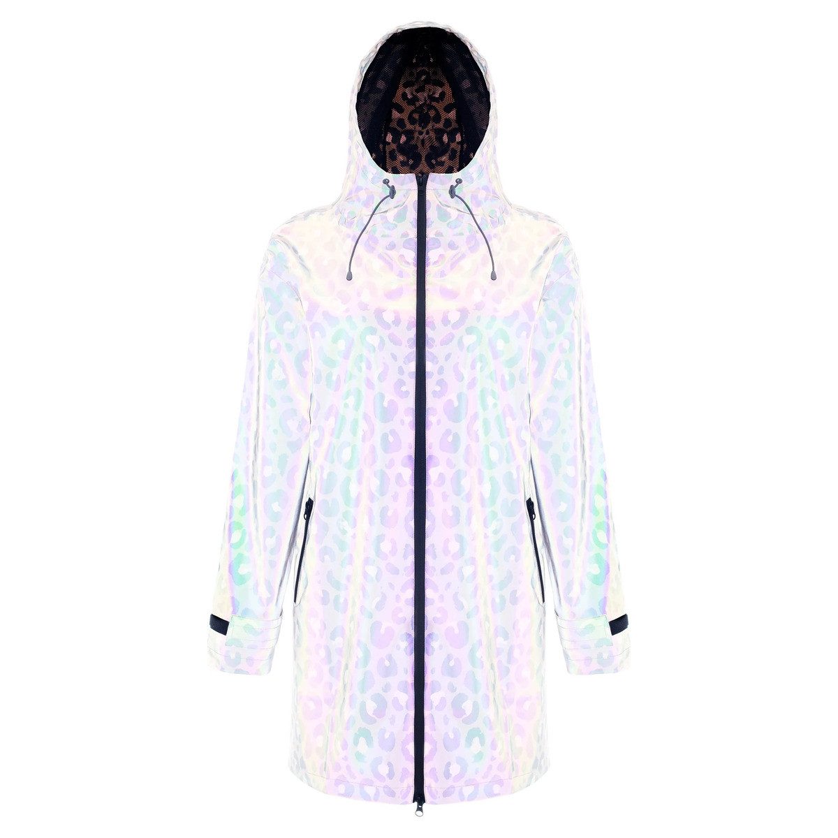 PAIKKA Outdoorjacke Regenmantel für Zweibeiner reflektierend Damen "Human Visibility Rain
